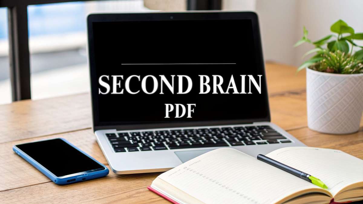 Second Brain Note Taking System.drawing Master Your Notes: building a second brain pdf for a streamlined ...